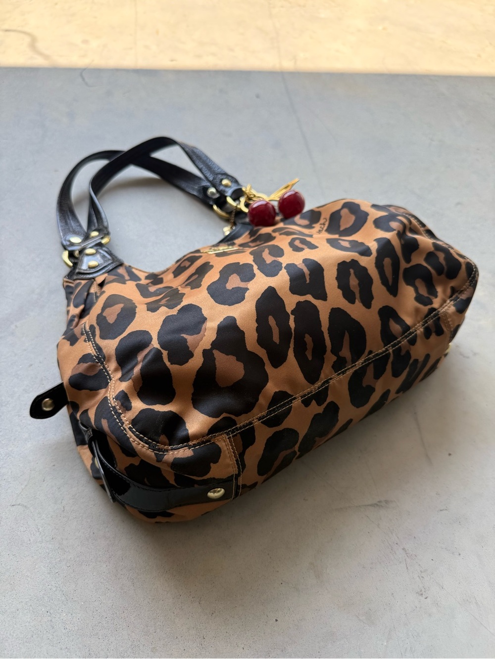 y2k coach leopard satin shoulder bag - Picture 4 of 5